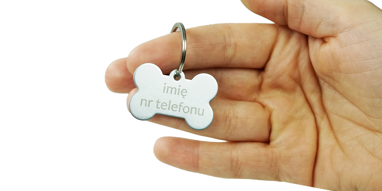 Imiennik grawerowany jasna kostka